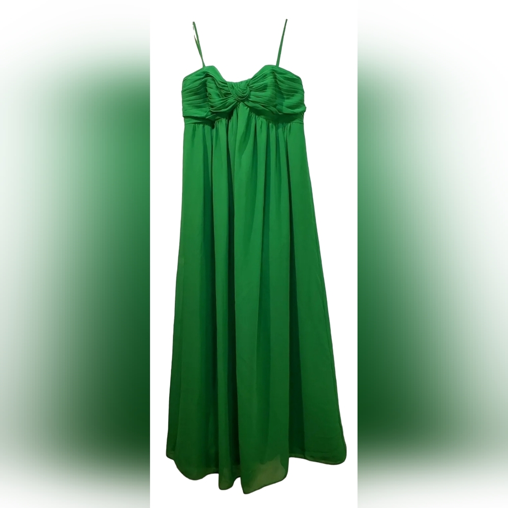 Alfred‎ Angelo Kelly Green Long Formal Gown Size 8